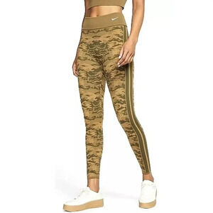 Nike Sportswear Elastic Waist Camo Print Activewear Legging Size Small